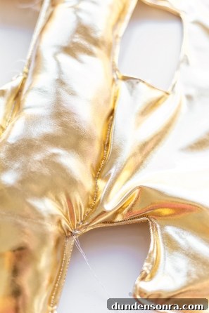 DIY Letter Balloon Pillows: Creative Gift Ideas for Best Friends 7 Gold fabric