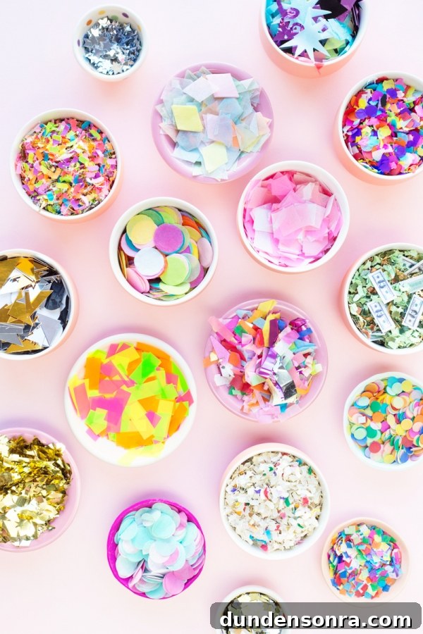 Complete Guide to Using Confetti for Parties and Events 4 Cups with confetti in them