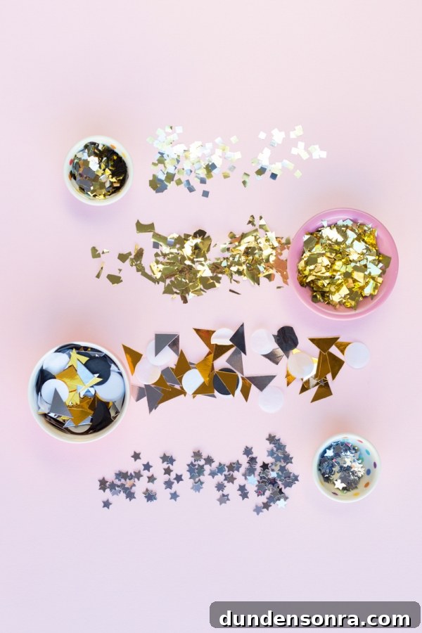 Complete Guide to Using Confetti for Parties and Events 6 Cups with confetti in them