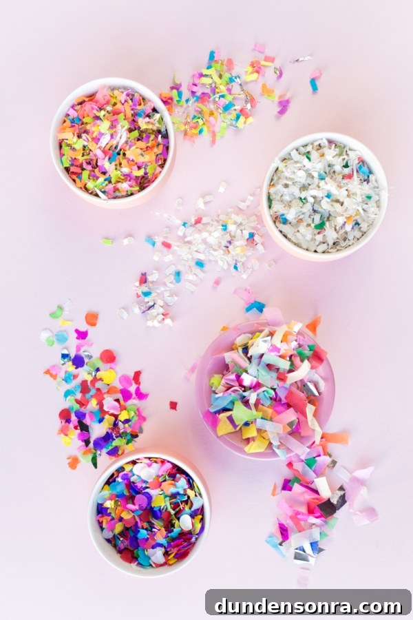 Complete Guide to Using Confetti for Parties and Events 7 Cups with confetti in them