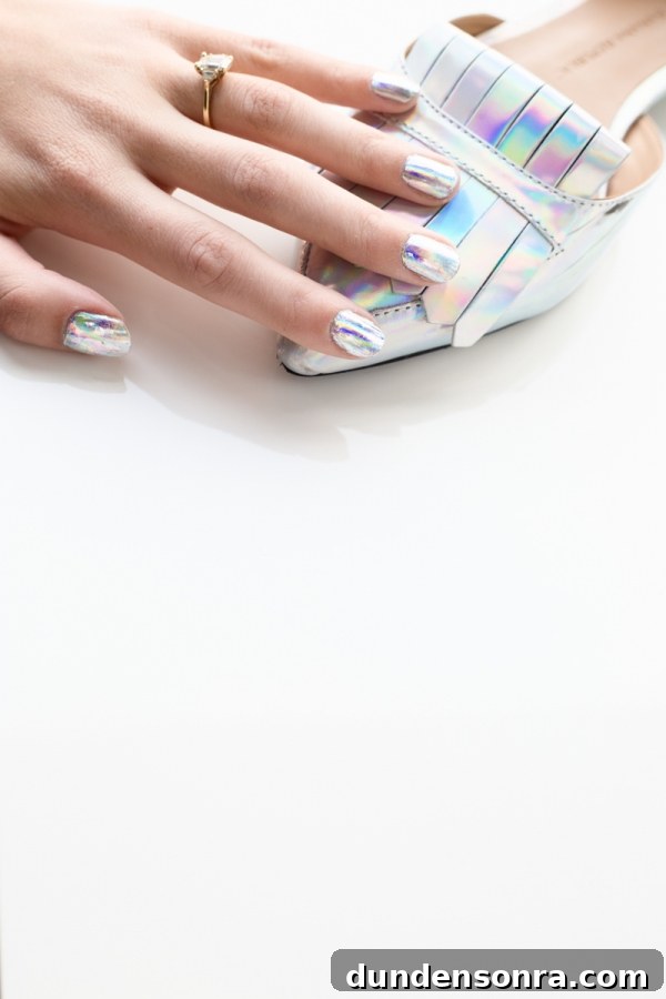 Holographic nails