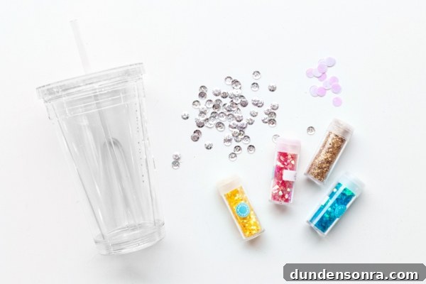 How to Make a Floating Glitter Tumbler: Step-by-Step Guide 4 A cup and glitter