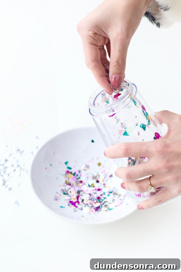 How to Make a Floating Glitter Tumbler: Step-by-Step Guide 5 A cup with glitter on it