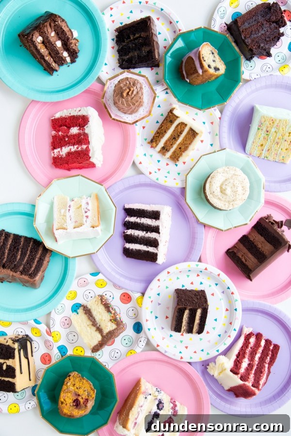 Slices of cake