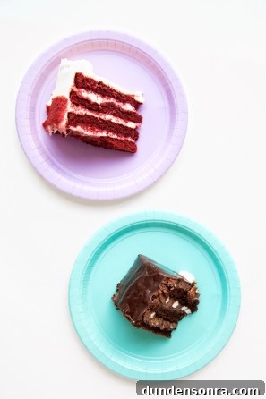 Slices of cake