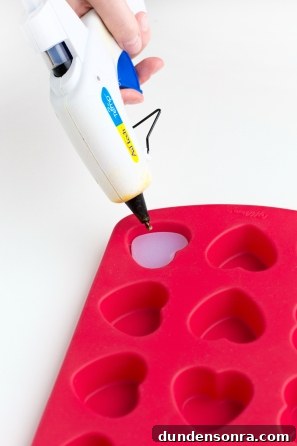 DIY Conversation Heart Rings: Make Cute Candy Heart Jewelry at Home 5 Heart-shaped ice cube tray