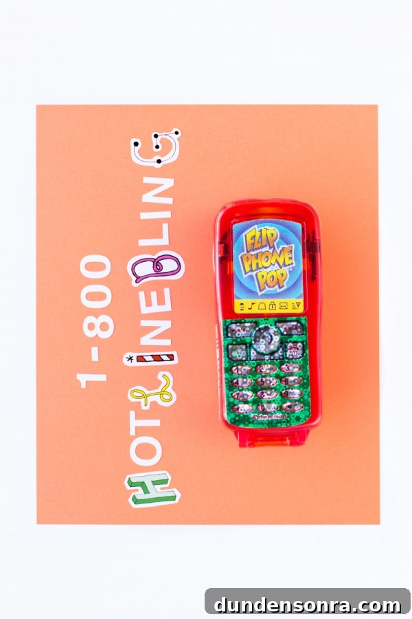 15 DIY Drugstore Valentine Gifts and Hacks for Your Gal Pals 11 A toy phone and cut out letters