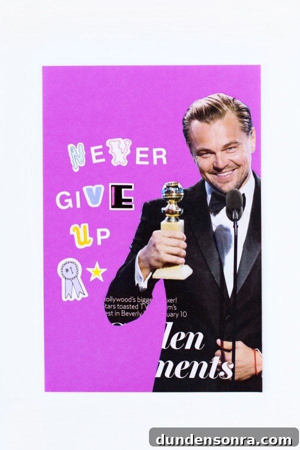 15 DIY Drugstore Valentine Gifts and Hacks for Your Gal Pals 13 Leonardo DiCaprio and letter cut outs
