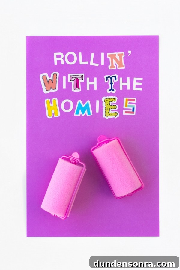 15 DIY Drugstore Valentine Gifts and Hacks for Your Gal Pals 17 Hair rollers and letter cut outs