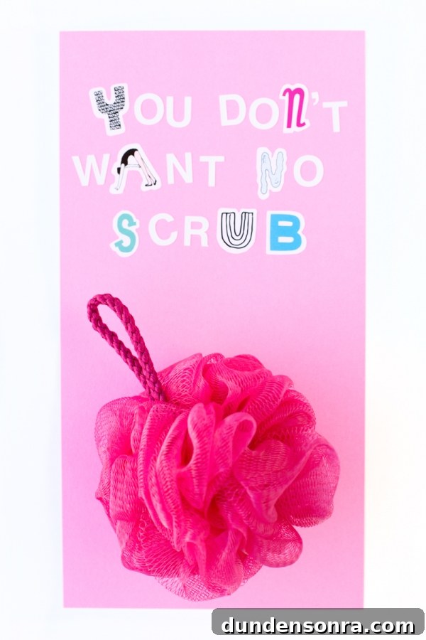 15 DIY Drugstore Valentine Gifts and Hacks for Your Gal Pals 7 A shower scrub and cut out letters