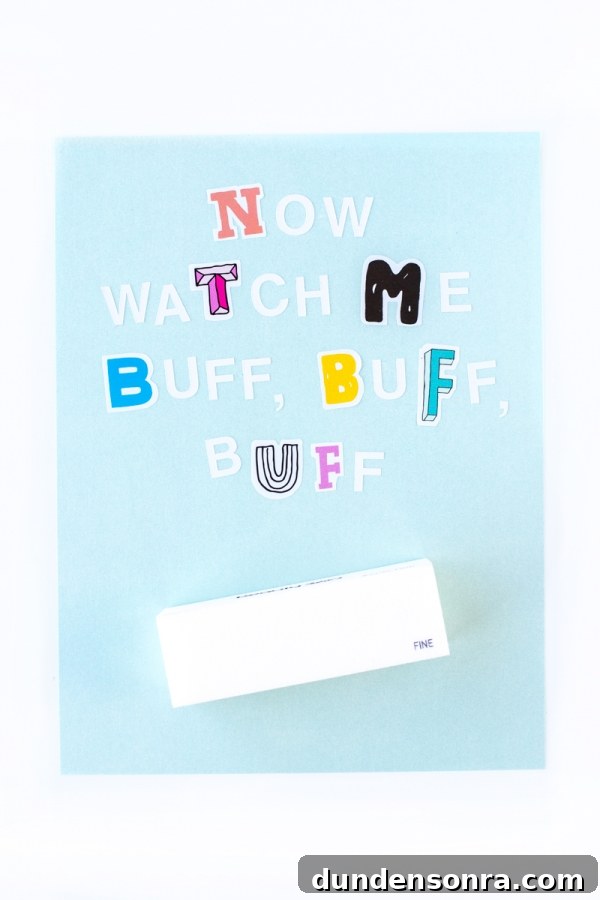 15 DIY Drugstore Valentine Gifts and Hacks for Your Gal Pals 8 A white item and cut out letters