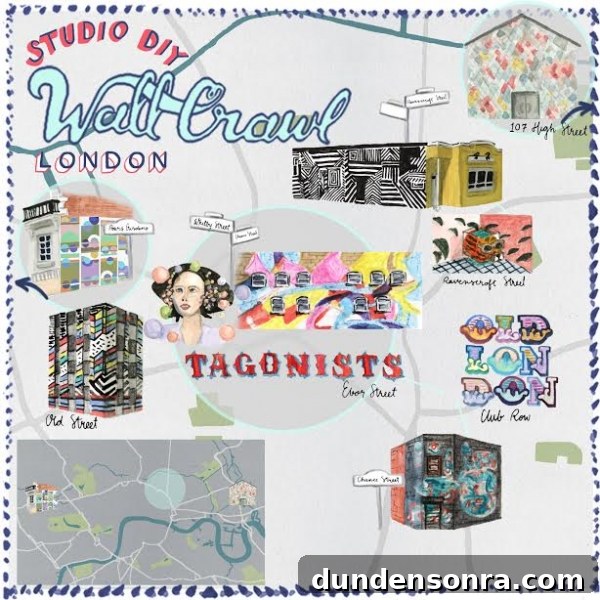 Top London Walls for Studio DIY and Urban Photography 2 A London wall map