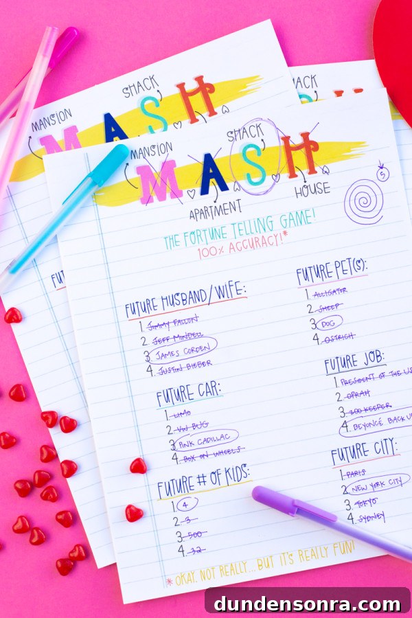 Galentine’s Day Slumber Party Throwback with Free Printables 15 MASH Printables! | studiodiy.com