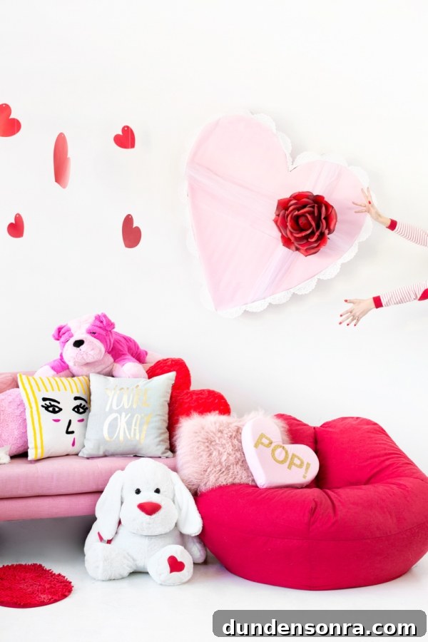 Galentine’s Day Slumber Party Throwback with Free Printables 5 DIY Giant Vintage Valentine Chocolate Box | studiodiy.com