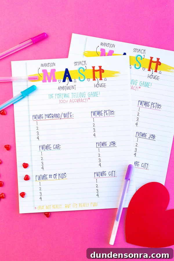 Galentine’s Day Slumber Party Throwback with Free Printables 10 MASH Printables! | studiodiy.com