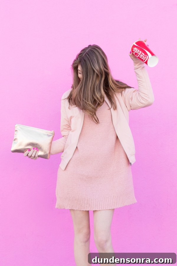 3 Stylish Ways to Wear Light and Monochrome Outfits 16 A woman wearing a pink outfit
