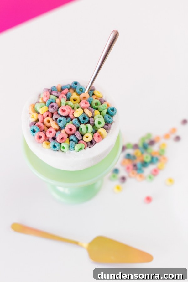Cereal bowl cake