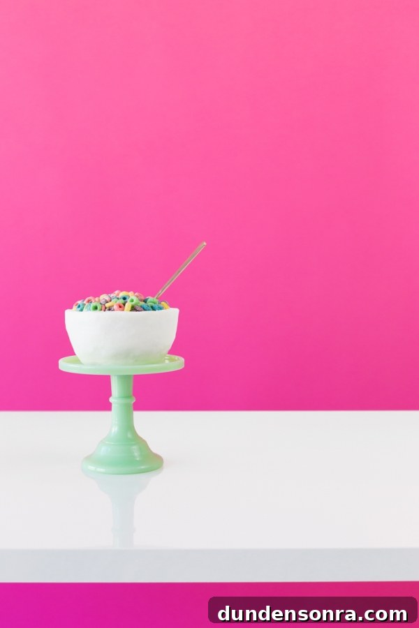 Cereal bowl cake