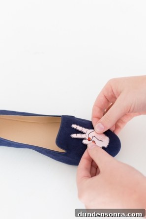 Loafers with patches