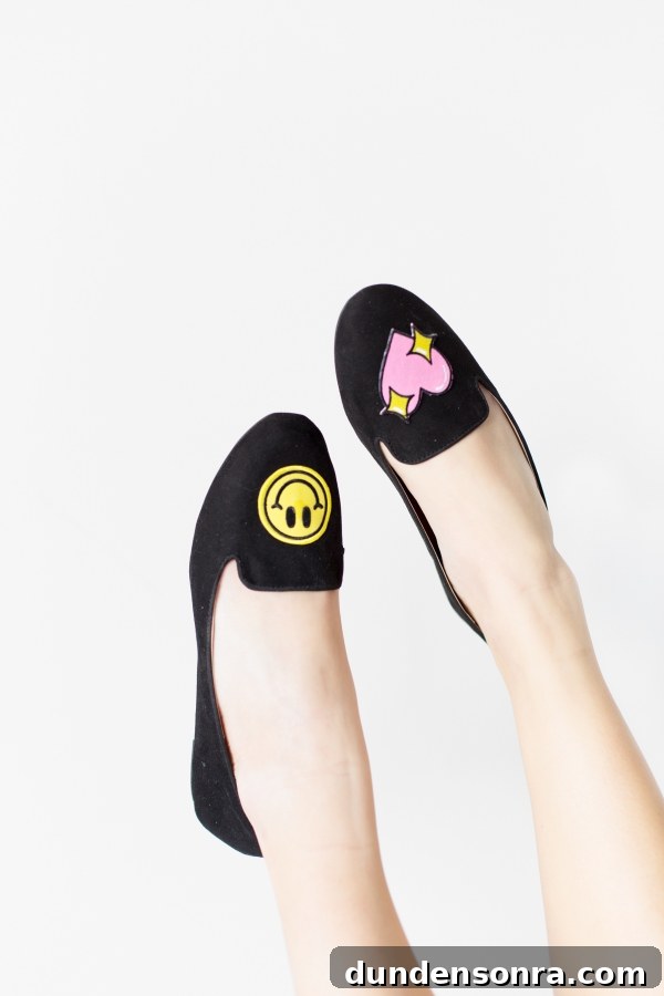 Loafers with patches