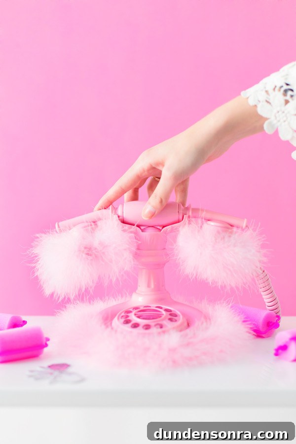 How to Make a Fuzzy Phone Case: DIY Soft Cover Tutorial 7 A woman holding a pink phone