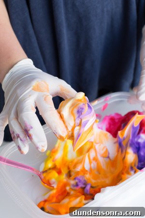 DIY Lisa Frank Easter Eggs: Vintage-Inspired Colorful Egg Ideas 5 Someone holding some food