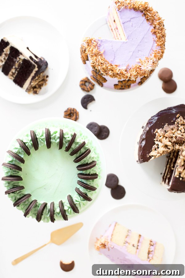 Cookies on cakes