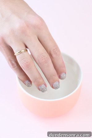 Someone painting their nails