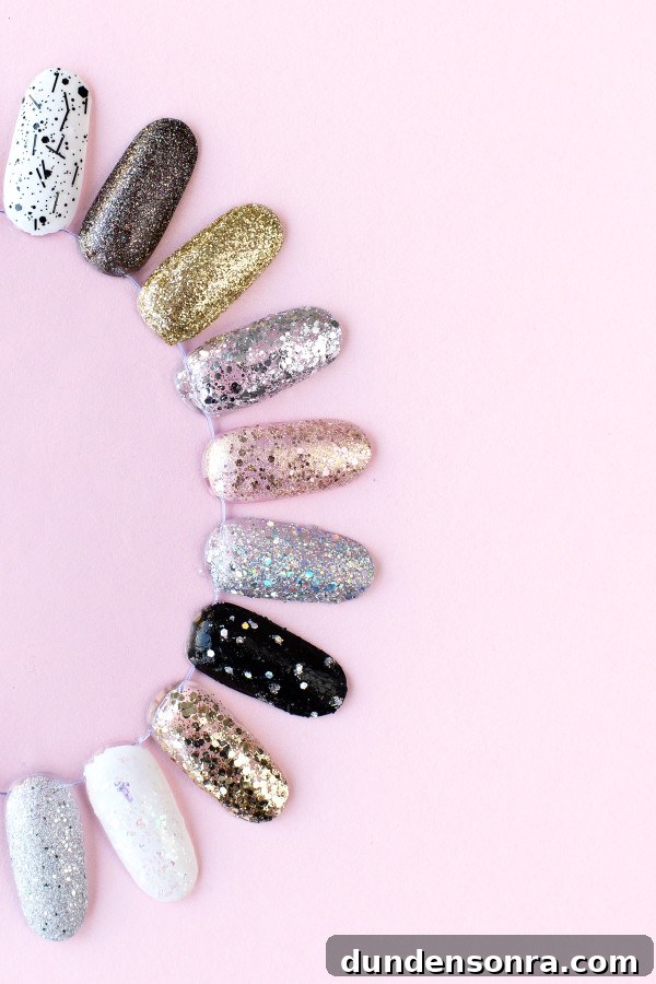 Glitter nails