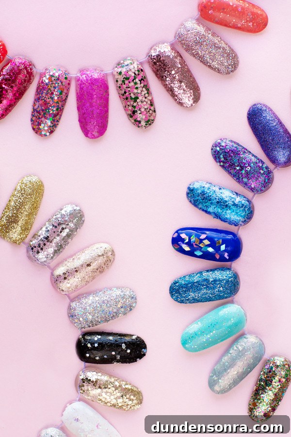 Glitter nails