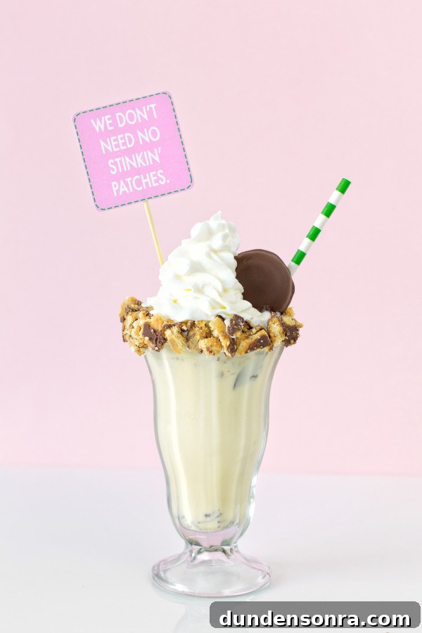 Troop Beverly Hills Girl Scout Cookie Milkshake Recipes 2 Milkshake with a straw