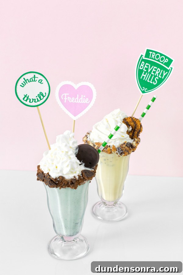 Troop Beverly Hills Girl Scout Cookie Milkshake Recipes 3 Milkshakes