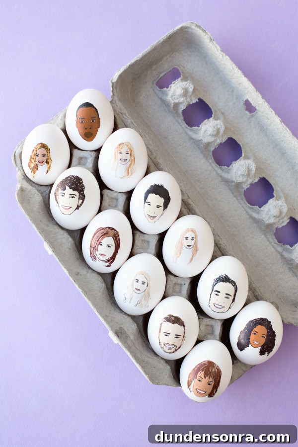 Celebrity-Inspired DIY Easter Egg Ideas for a Stylish Holiday 3 Celebrity Easter Eggs display
