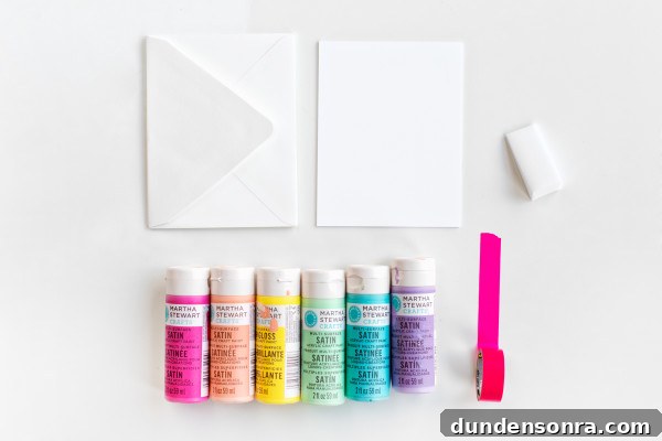 Create Rainbow-Edged Stationery: DIY Guide and Tips 2 Cards and paint tubes
