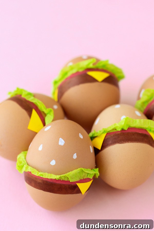 Eggs that look like burgers