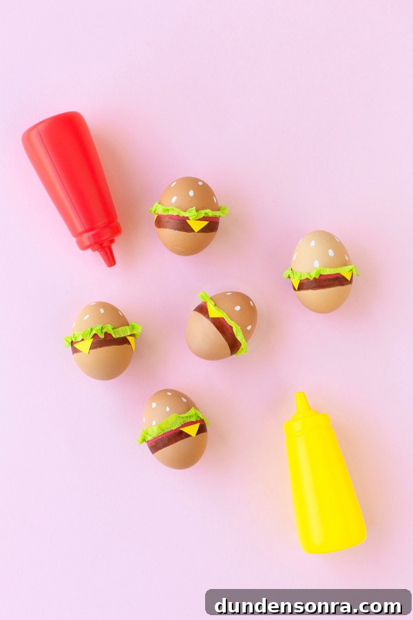 Eggs that look like burgers