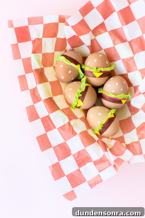 Eggs that look like burgers