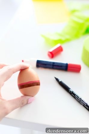 Egg and markers 