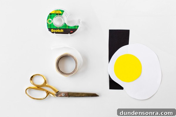 Fried Egg Emoji Balloons: DIY Party Decoration Tutorial 4 Egg craft materials.