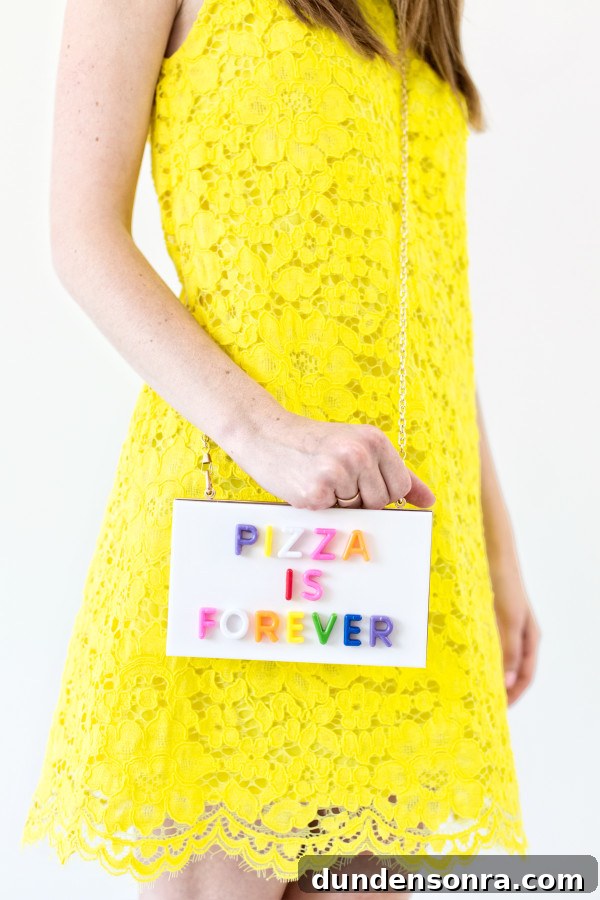 How to Make Graphic Acrylic Purses: Step-by-Step DIY Guide 7 Someone holding a plastic purse