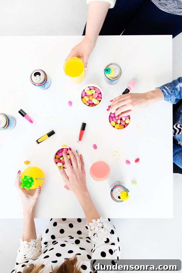 People holding candy
