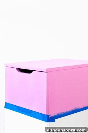 A pink cabinet