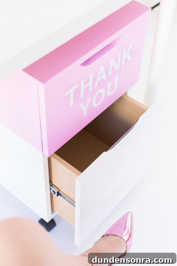 Pink drawer