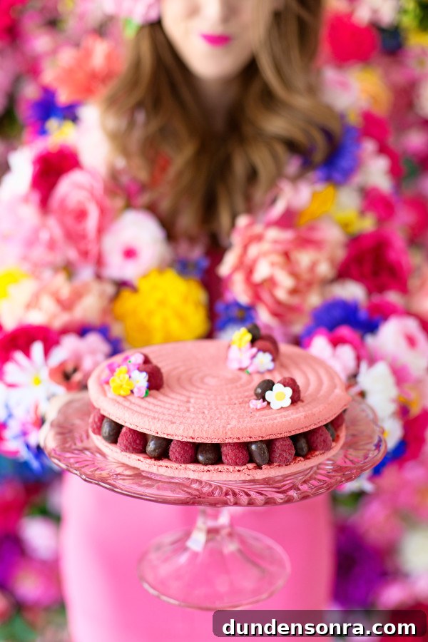 Mother's Day Floral Brunch Ideas to Celebrate Mom 3 Giant Macaron