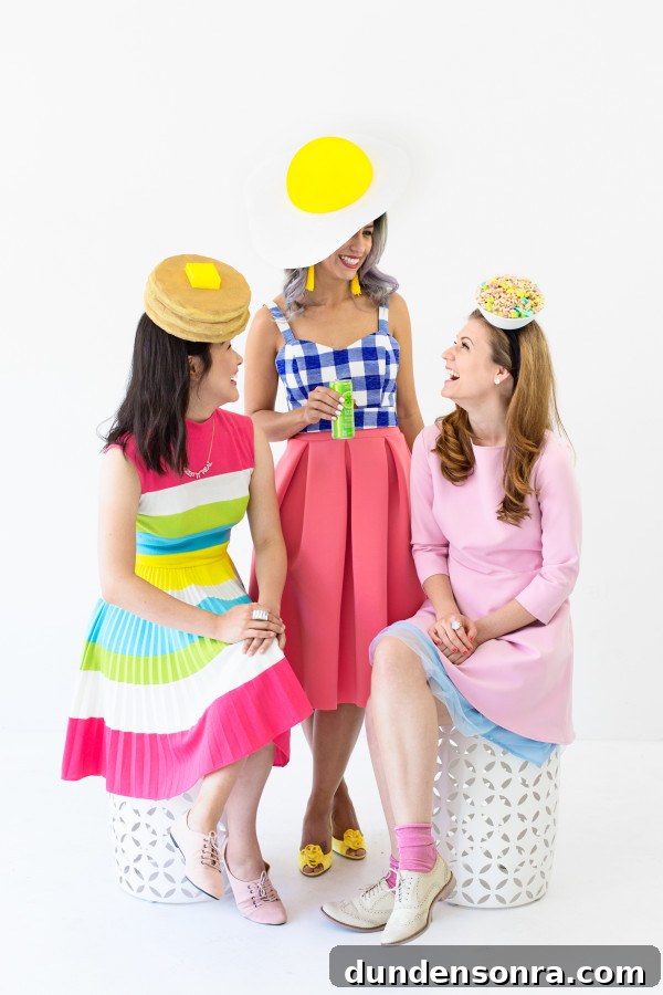 Three people wearing Kentucky Derby outfits