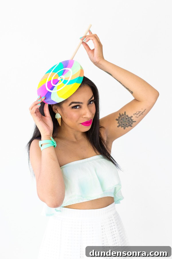 DIY Lollipop Hat