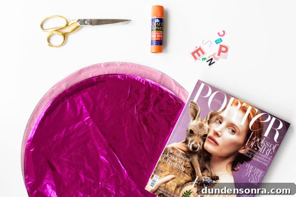 Make Your Own Ransom Note Balloons for Spooky Party Decor 3 Craft materials and magazines