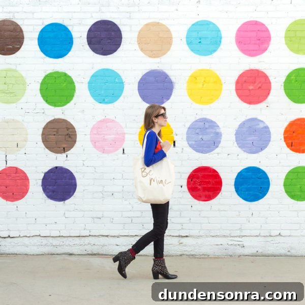 24 Hours in Downtown Los Angeles: Your Ultimate One-Day Itinerary 8 A woman standing in front of a polka-dot wall