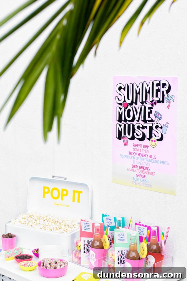 Host a Colorful Backyard Movie Night: Tips for a Magical Outdoor Screening 7 Tips for Throwing A Colorful Backyard Movie Night! | studiodiy.com
