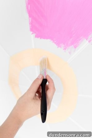Someone painting something